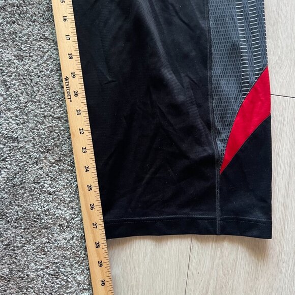 vintage y2k adidas track pants Men’s Medium Black Red Baggy Workout Running - Picture 6 of 8